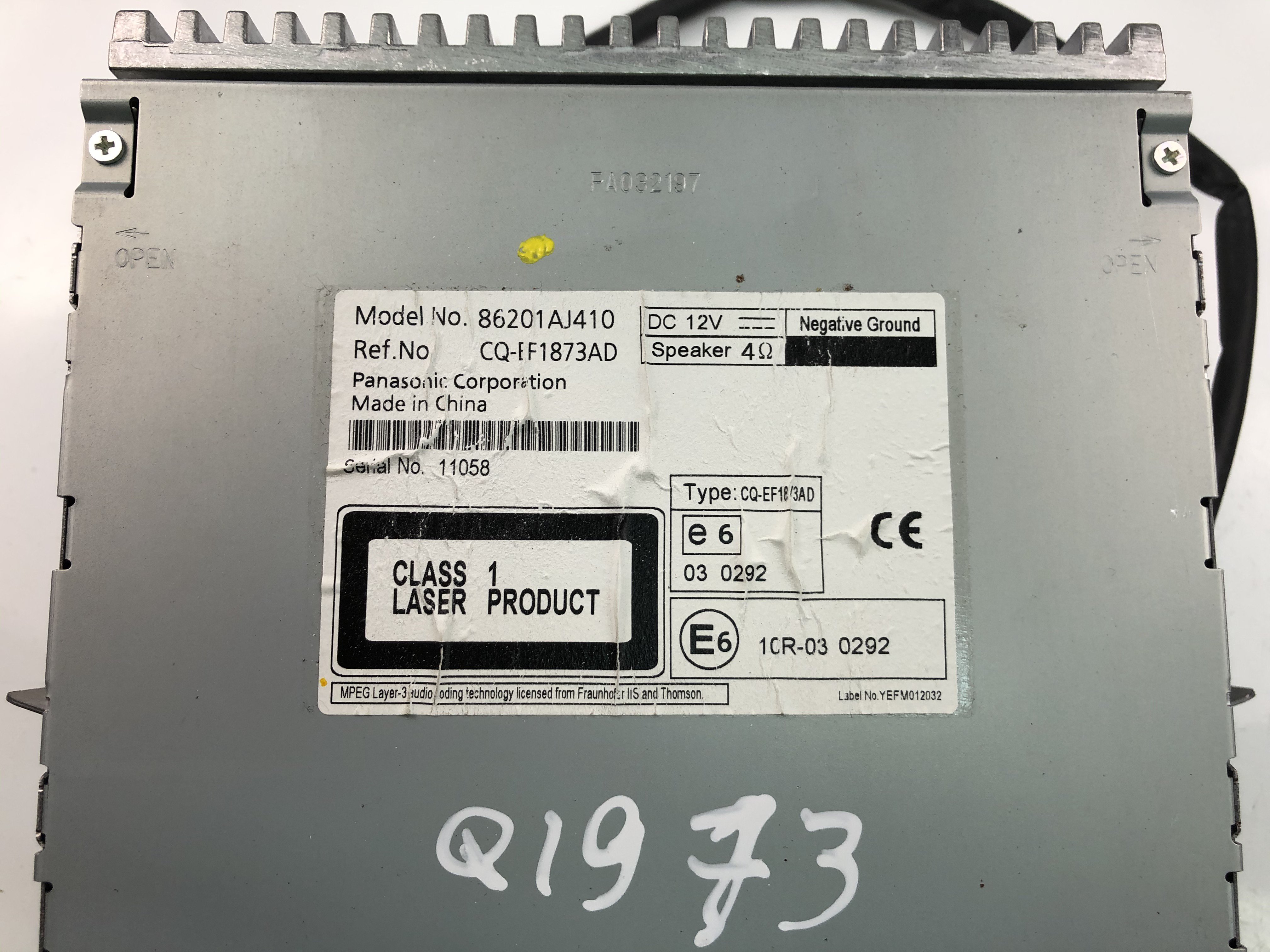 SUBARU Legacy 5 generation (2009-2015) Музичний плеєр без GPS 86201AJ410 23457865