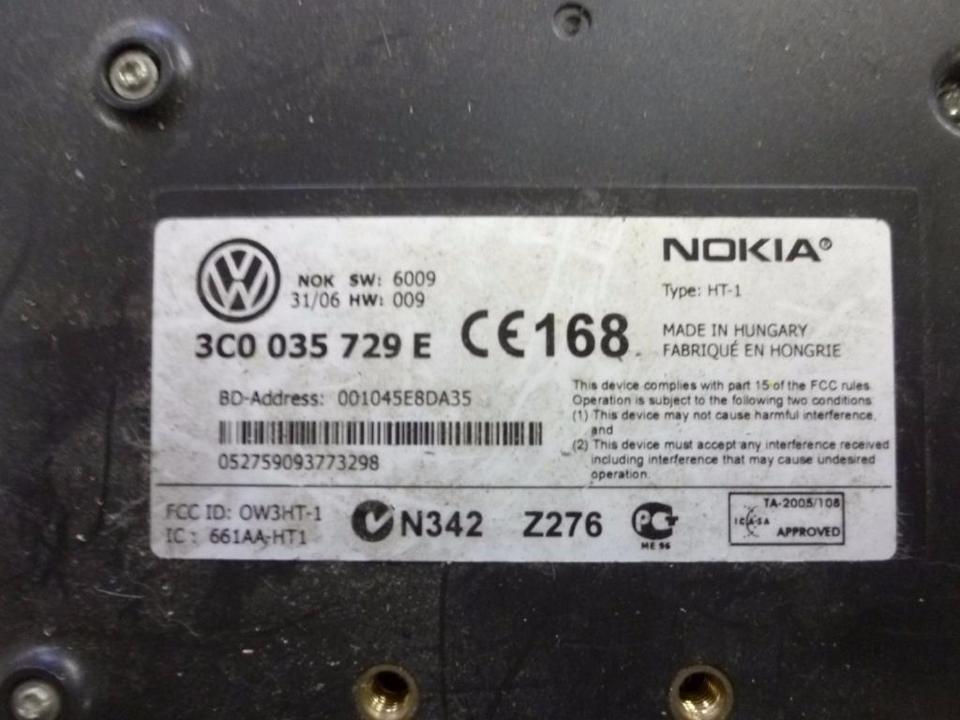 VOLKSWAGEN Passat B6 (2005-2010) Блок керування Bluetooth 3C0035729E 23381012