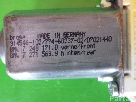 BMW 7 248 171 , 51337271563 , 7 271 563 / 7248171, 51337271563, 7271563 5 (F10) 2011 Fensterhebermotor hinten links vorne links