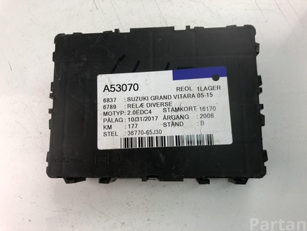 Suzuki 36770-65J30 / 3677065J30 GRAND VITARA II (JT, TE, TD) 2008 Central electronic control unit for comfort system