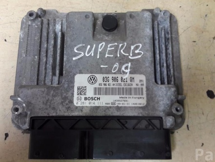 Škoda 03G 906 021 QM, 03G 906 021 AN / 03G906021QM, 03G906021AN SUPERB II (3T4) 2009 Control unit for engine