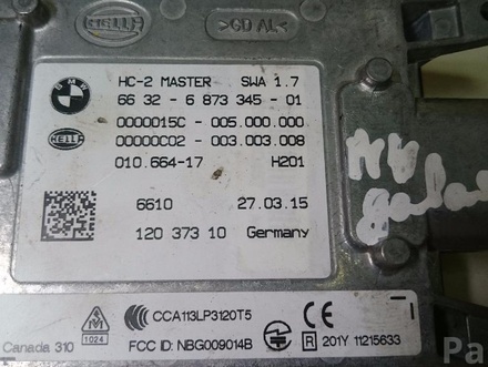 BMW 6873345 4 Coupe (F32, F82) 2014 Control unit for lane change assist