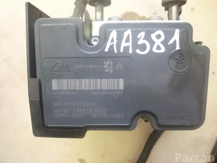 Peugeot 9675099980 208 2014 Unidad de control con hidráulica  ABS