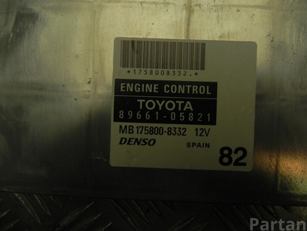 Toyota 89661-05821 / 8966105821 AVENSIS (_T25_) 2005 Control unit for engine