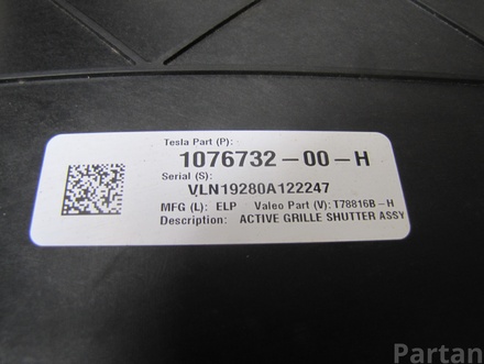 Tesla 1076732-00-H, KD954002 / 107673200H, KD954002 MODEL 3 2019 Radiador