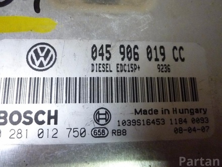 Škoda 045 906 019 CC / 045906019CC ROOMSTER (5J) 2007 Valdymo blokas variklio