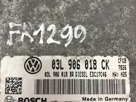 Škoda 03L906018CK; 0281016849 / 03L906018CK, 0281016849 SUPERB II (3T4) 2010 Control unit for engine