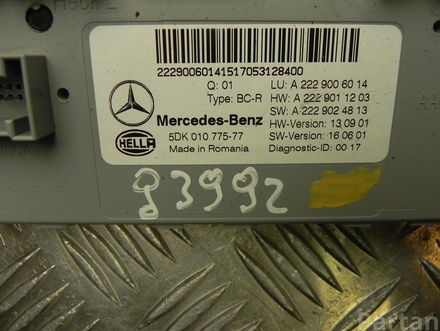 Mercedes-Benz A 222 900 60 14 / A2229006014 GLC (X253) 2017 Блок управления бортовой сети BCM FEM SAM BSI